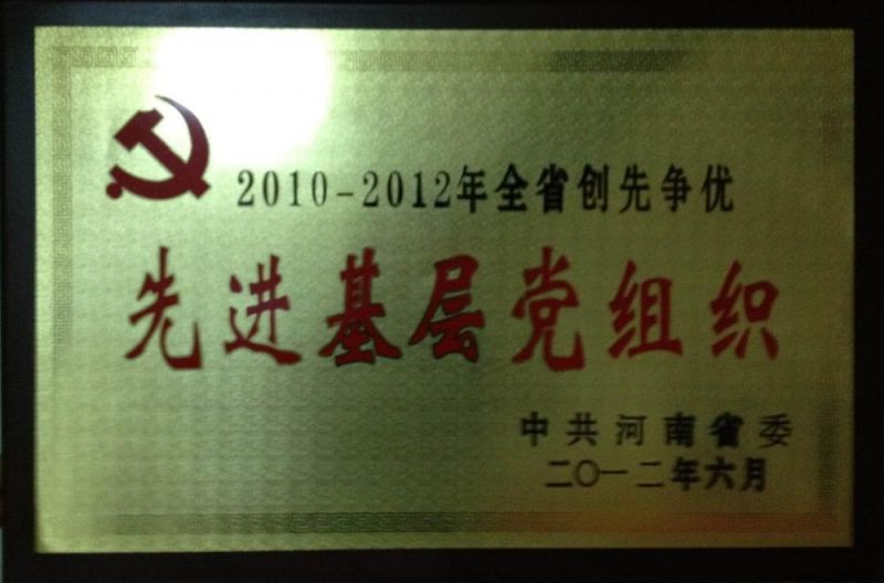 2012年先进基层党组织（中共省委）